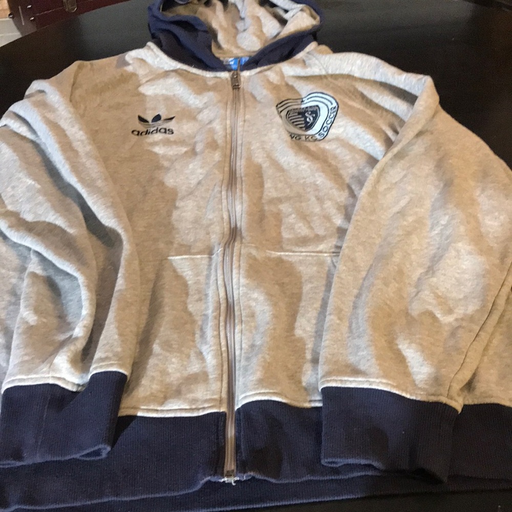 Women’s Loose Large Sporting KC Soccer Hoodie 👍